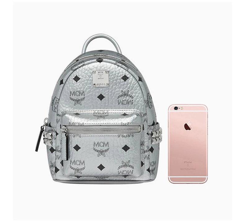 商品[国内直发] MCM|MCM 银色女士双�肩包 MMK9SVE50SB,价格¥6014,第8张图片详细描述