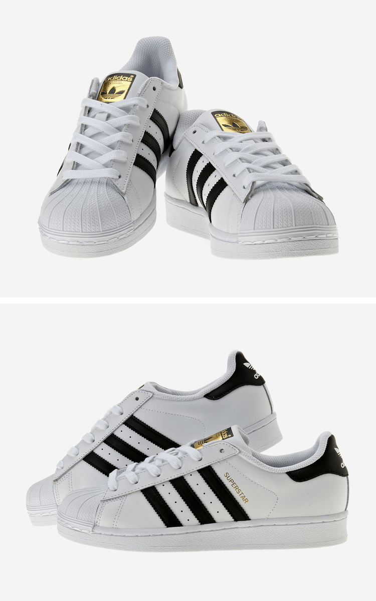 商品Adidas|【Brilliant|包邮包税】阿迪达斯 SUPERSTAR  运动鞋 SNEAKERS  C77124 FTWR WHITE / CORE BLACK / FTWR WHITE,价格¥622,第3张图片详细描述
