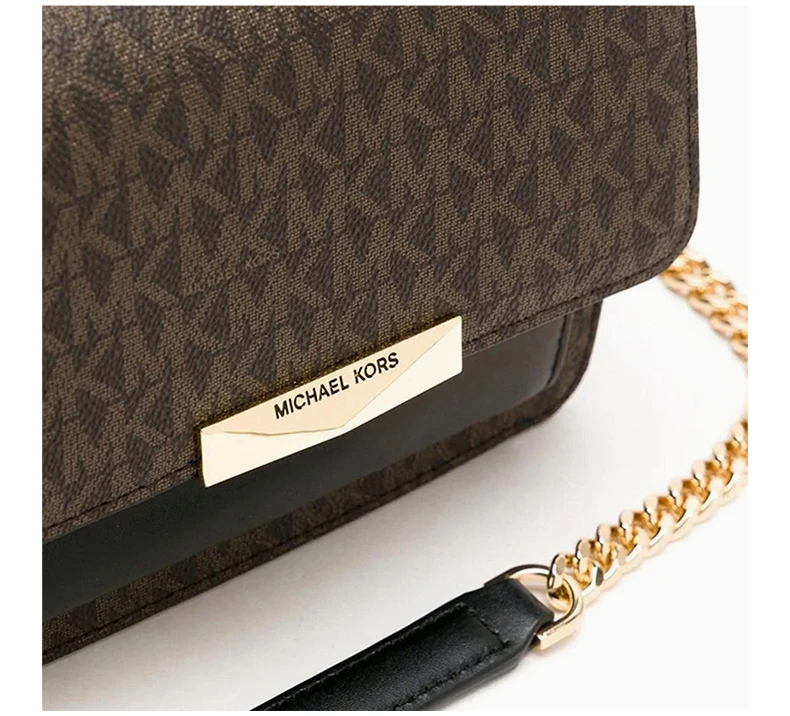 商品Michael Kors|MICHAEL KORS 女士拼色牛皮单肩包 32H9GJ4C0B-BROWNBLK,价格¥1125,第2张图片详细描述