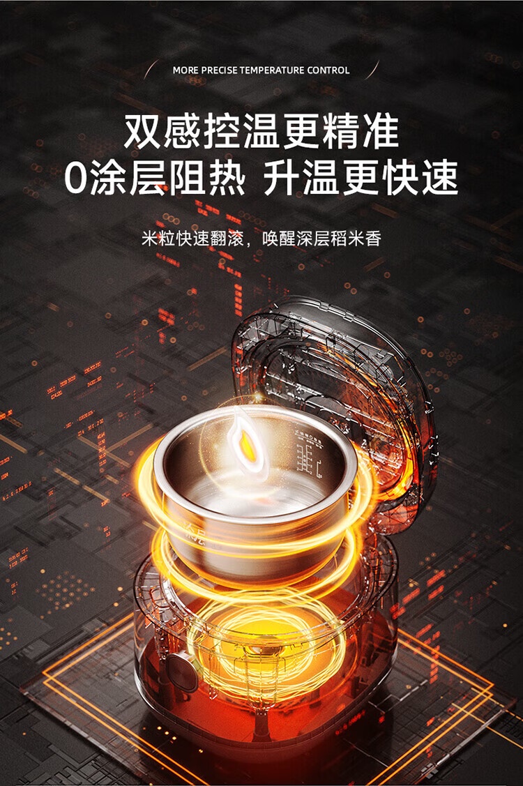 商品[国内直发] Bear|小熊（Bear）电饭煲 0涂层3L不锈钢内胆2-6个人电饭锅 家用多功能电饭煲米饭锅 3L DFB-E30V5,价格¥315,第50张图片详细描述