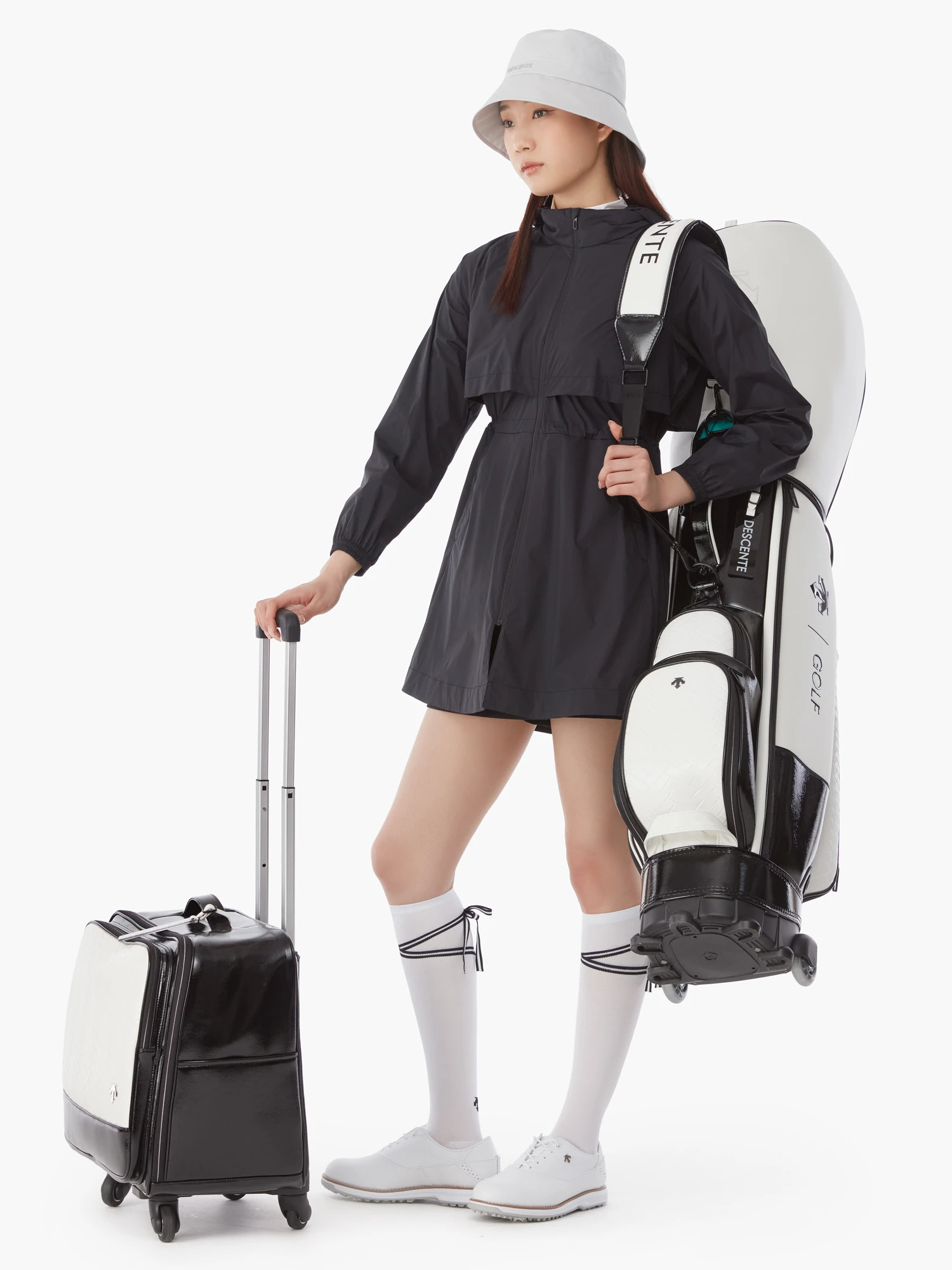 商品【预售商品15天发货】 DESCENTE|GOLF女性轻便长款外套适合春秋季节 DP12WFBL35-DBEG,价格¥1852,第14张图片详细描述