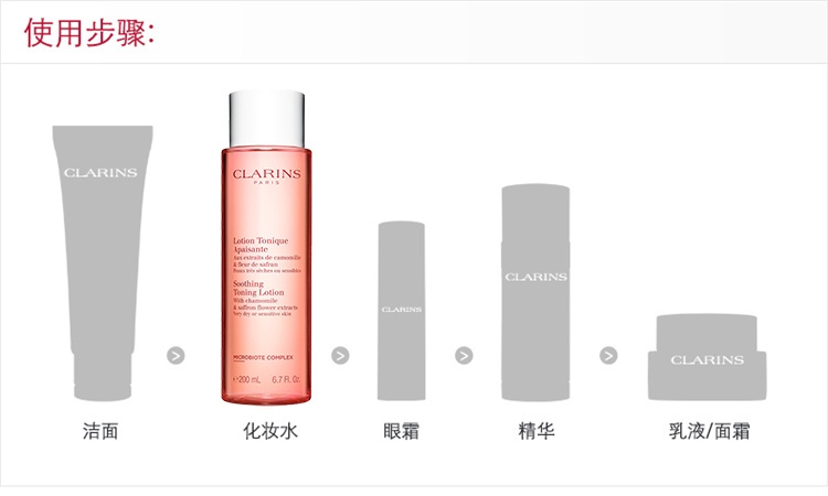 商品Clarins|娇韵诗「小粉水」化妆水爽肤水200-400ml 抗敏新版橙水,价格¥180,第7张图片详细描述