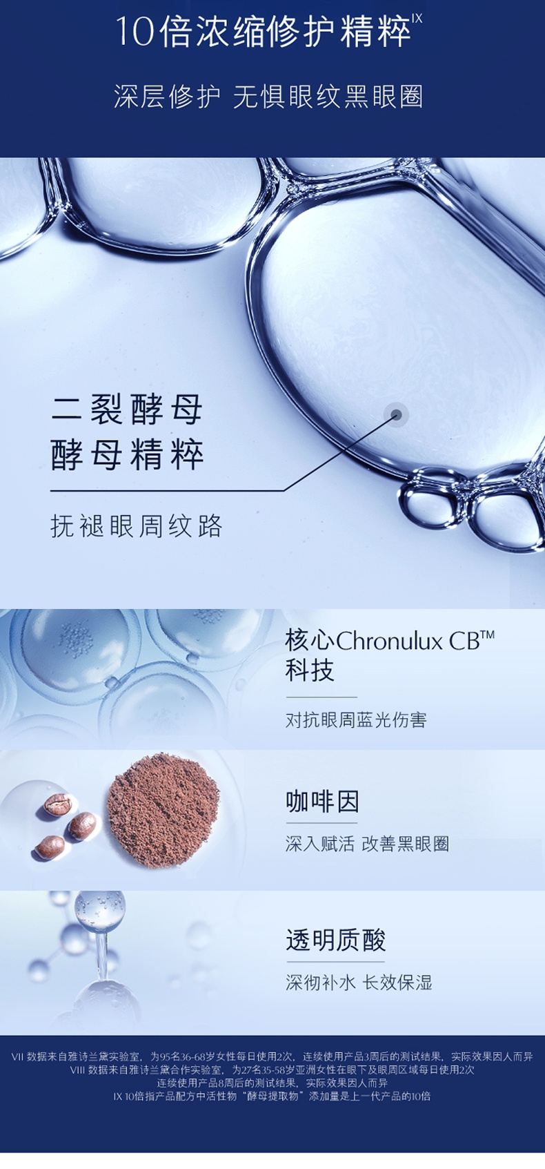 商品[国内直发] Estée Lauder|雅诗兰黛护肤套装 小棕瓶精华+原生液+小棕瓶眼霜 紧致修护,价格¥1101,第8张图片详细描述