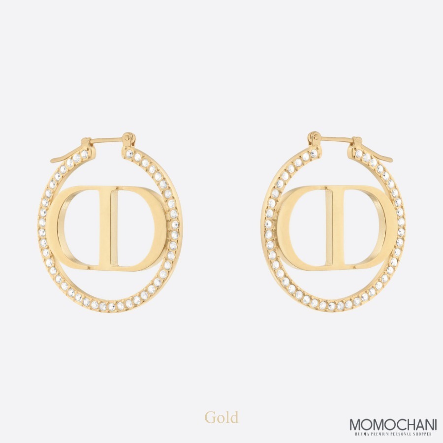 商品Dior|DIOR 女士金色圆形耳环 E1760MTGCY-301,价格¥5304,第3张图片详细描述