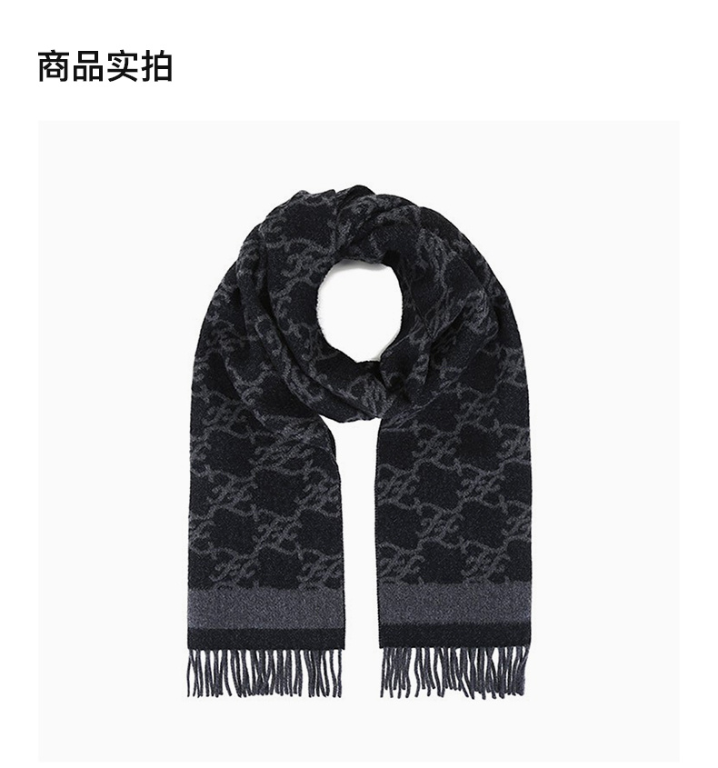 商品Fendi|FENDI 女深灰色女士围巾 FXT324-AHRF-F0QA1,价格¥3660,第4张图片详细描述