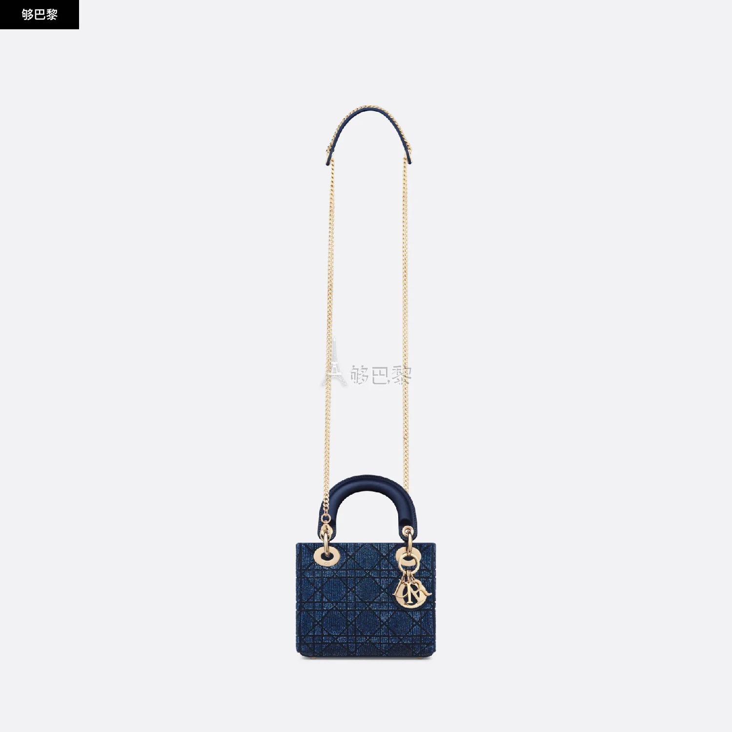 商品Dior|【预售】 迪奥 25春夏 女士 单肩包 Sac Lady Dior Mini M0505OIBE_M66B ,价格¥44617,第6张图片详细描述