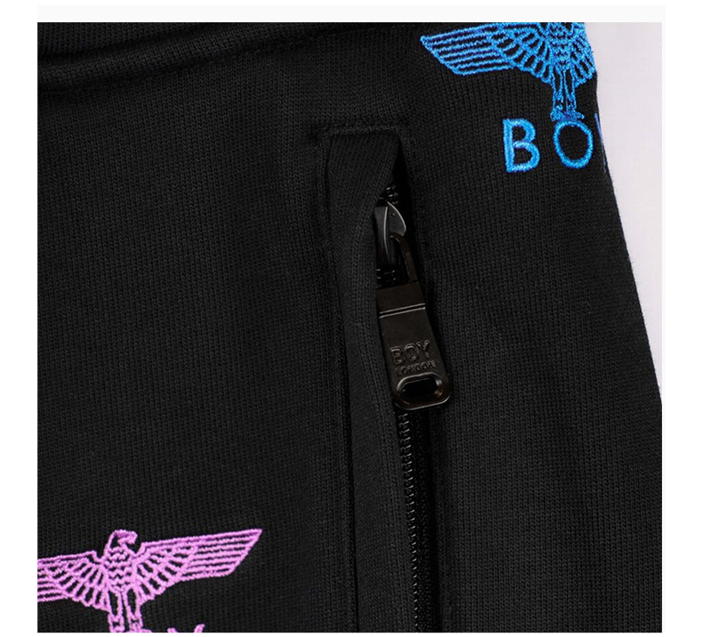 商品BOY LONDON|BOY LONDON 男黑色男士运动裤 REPEATEMB-JOGGER,价格¥398,第10张图片详细描述