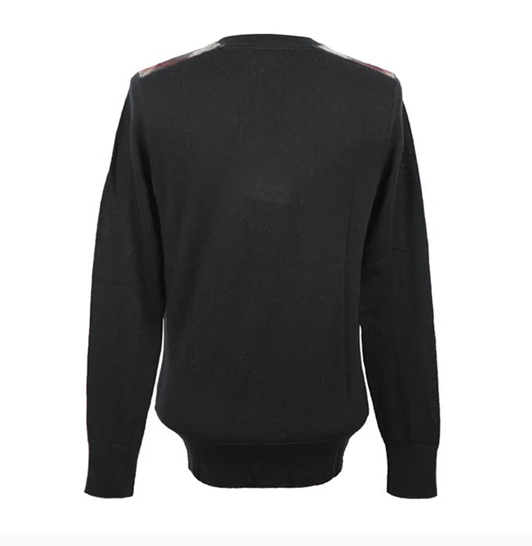 商品Burberry|Burberry 博柏利 男士黑色羊绒毛衣 3848821,价格¥1418,第5张图片详细描述