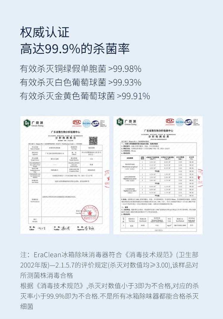 商品[国内直发] EraClean|EraClean冰箱除味消毒器冰箱专用去臭杀菌神器家用冰箱除味消毒机净化器 玫瑰金,价格¥143,第12张图片详细描述