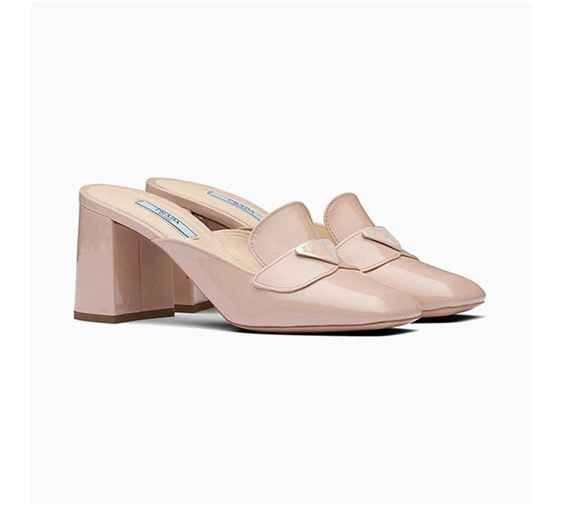 商品Prada|PRADA 女士粉色皮革高跟鞋 1D015M-069-F0236,价格¥3947,第5张图片详细描述