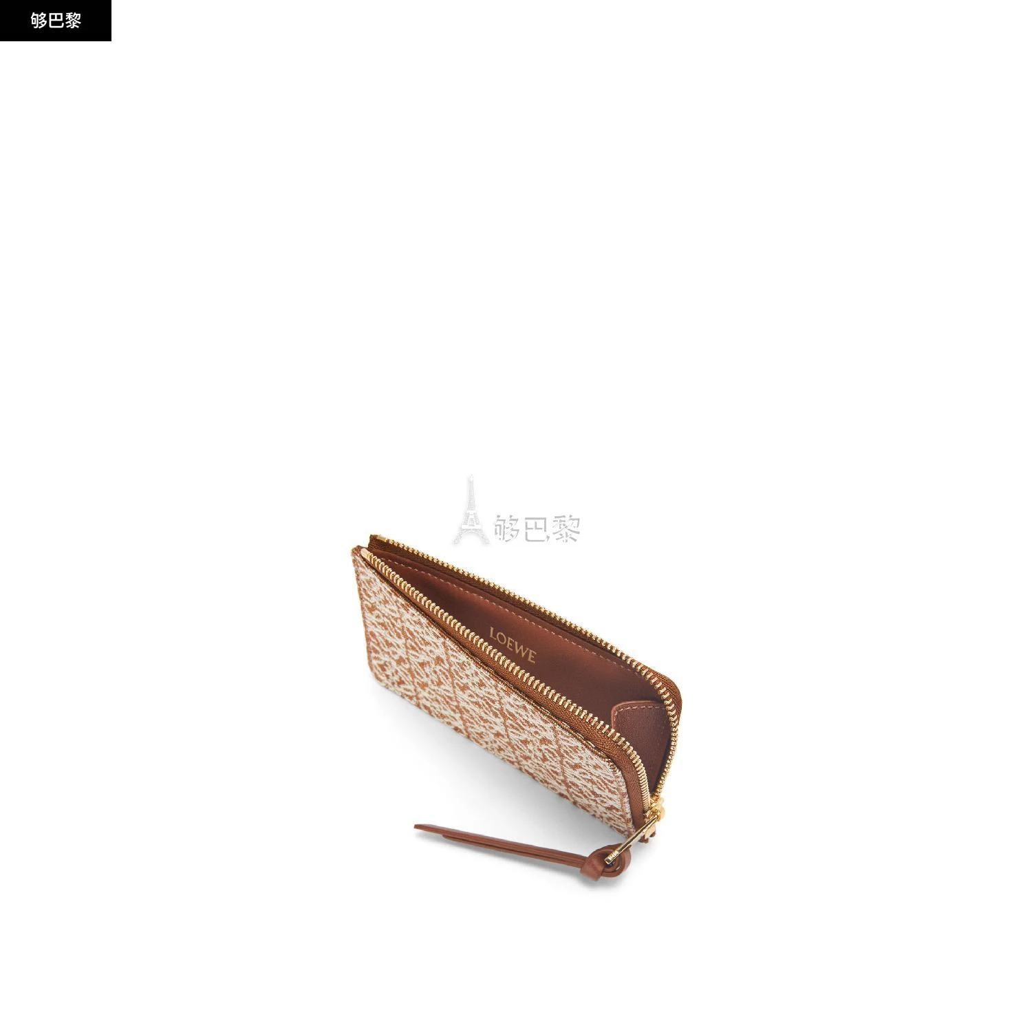 商品Loewe|包邮包税【预售7天发货】 LOEWE罗意威 23秋冬 女士 卡包 Coin cardholder in jacquard and calfskin C604Z40X02-2713,价格¥2409,第6张图片详细描述