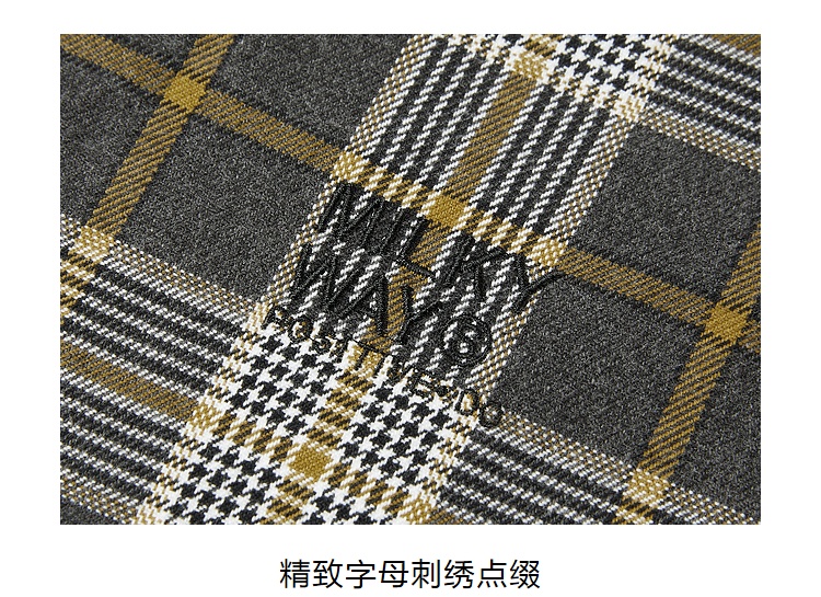 商品[国内直发] HLA|海澜之家【周杰伦同款】长袖休闲衬衣21秋新品格子衬衫外套男,价格¥263,第15张图片详细描述