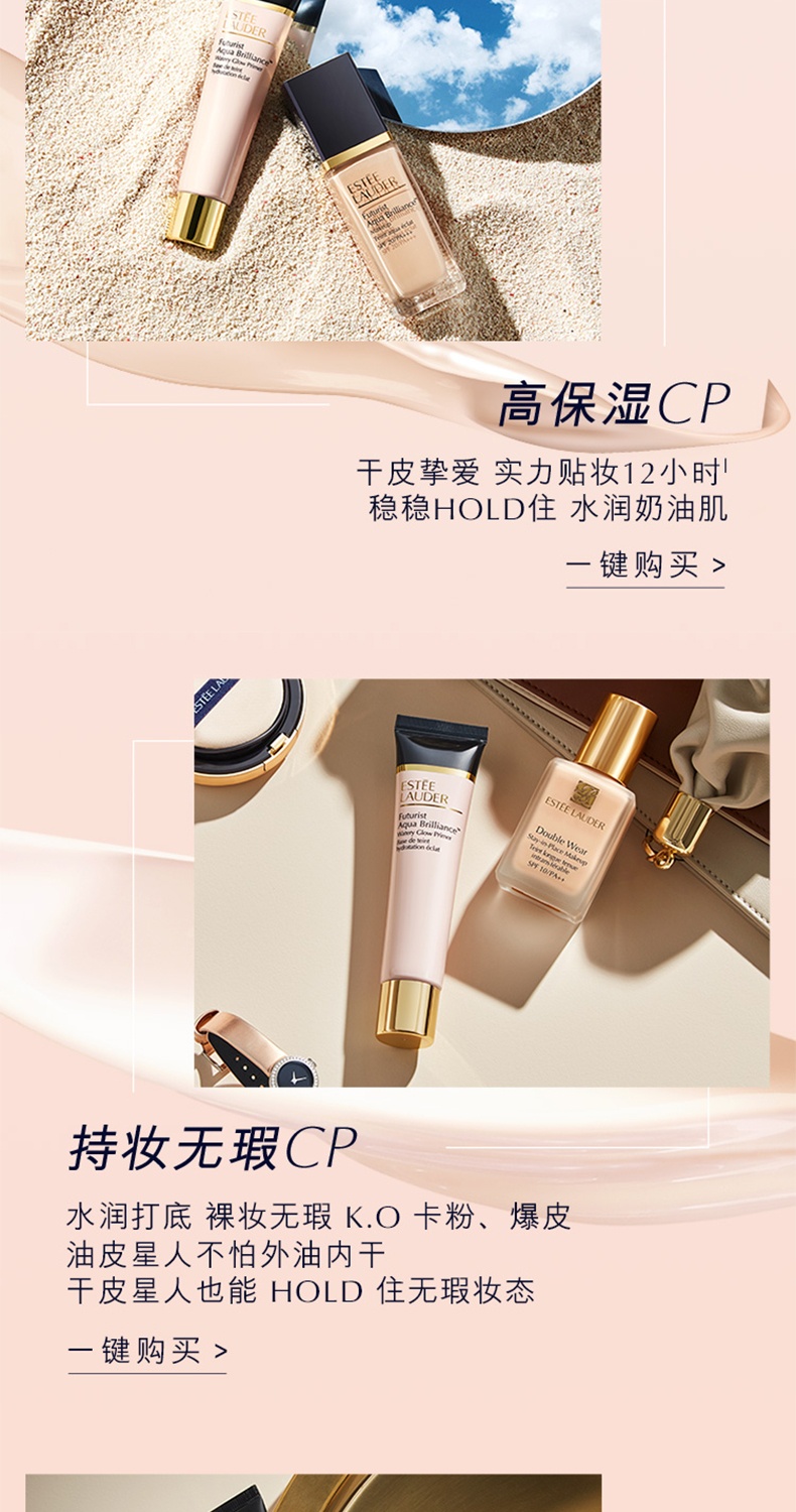 商品Estée Lauder|雅诗兰黛 沁水光透妆前乳隔离霜 40ml 妆前打底 持久保湿控油 隐形毛孔 自然服帖水润,价格¥81,第7张图片详细描述