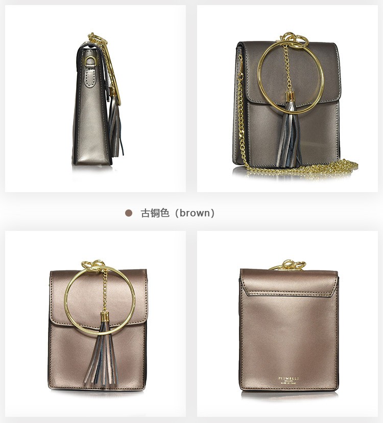 商品Piumelli|【国内直发】意大利进口Piumelli Layla流苏圆环包单肩包女包 时尚潮流款,价格¥1397,第7张图片详细描述