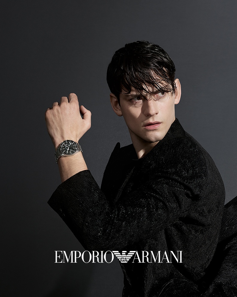 商品[国内直发] Emporio Armani| 阿玛尼手表綠水鬼夜光100米防水钢带潜水石英表AR11360,价格¥1993,第1张图片详细描述
