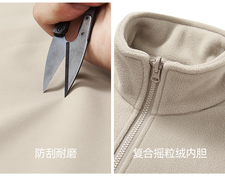 商品[国内直发] GLENVINTEN|2023新款户外冲锋衣三合一单层春夏两件套男女同款软壳防风登山服套装,价格¥370,第37张图片详细描述