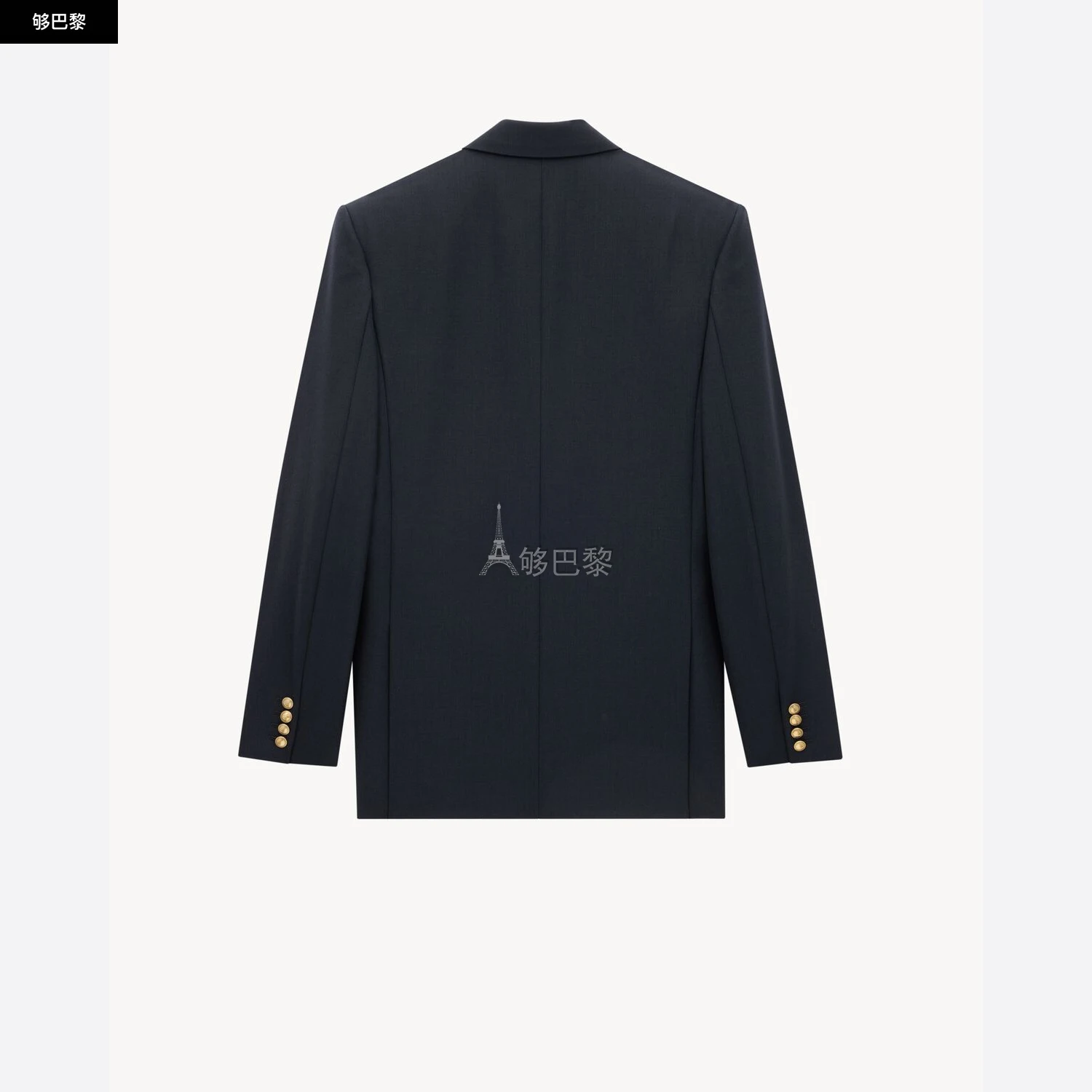 商品Yves Saint Laurent|【预售】 YSL圣罗兰 25春夏 女士 西服外套 斜纹羊毛夹克 834867Y5K324140,价格¥23293,第4张图片详细描述