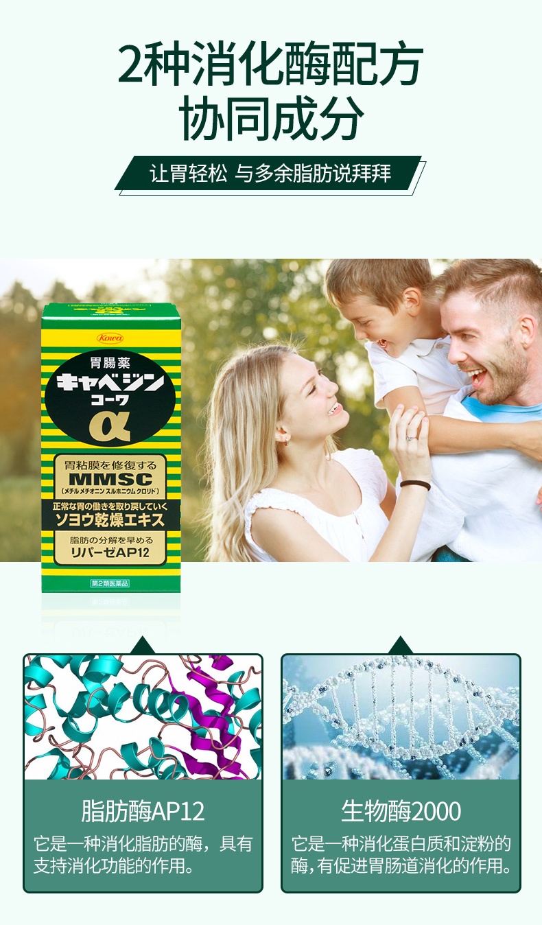 商品kowa|日本KOWA兴和胃药胃仙u胃病药300粒,价格¥233,第3张图片详细描述