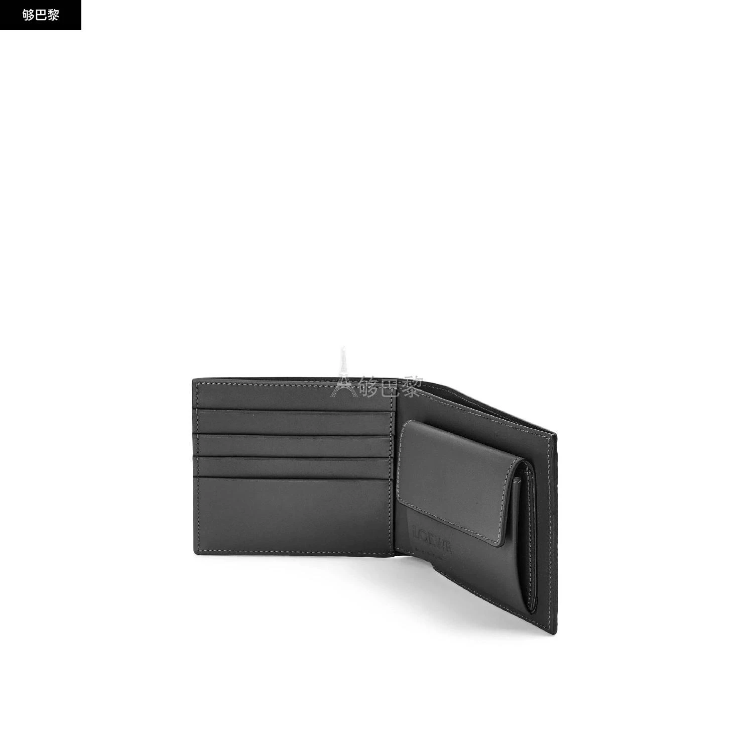 商品Loewe|包邮包税【预�售7天发货】 LOEWE罗意威 23秋冬 男士 零钱包 Repeat bifold coin wallet in embossed silk calfskin C499501X01-1100,价格¥3718,第6张图片详细描述