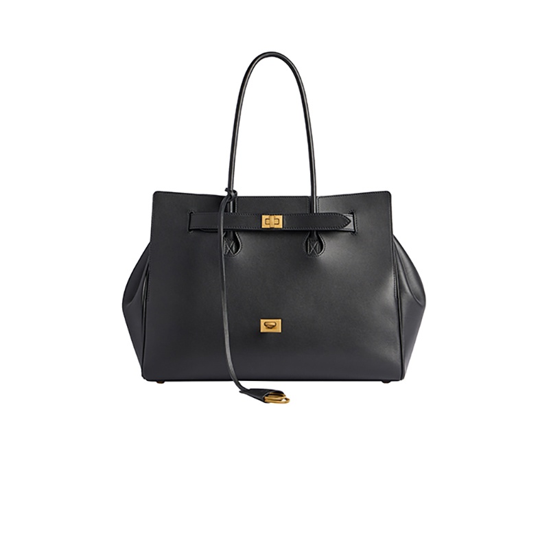 商品Balenciaga|巴黎世家 24新款女士中号黑色小牛皮手提包 8054812ABAV1000,价格¥34579,第4张图片详细描述