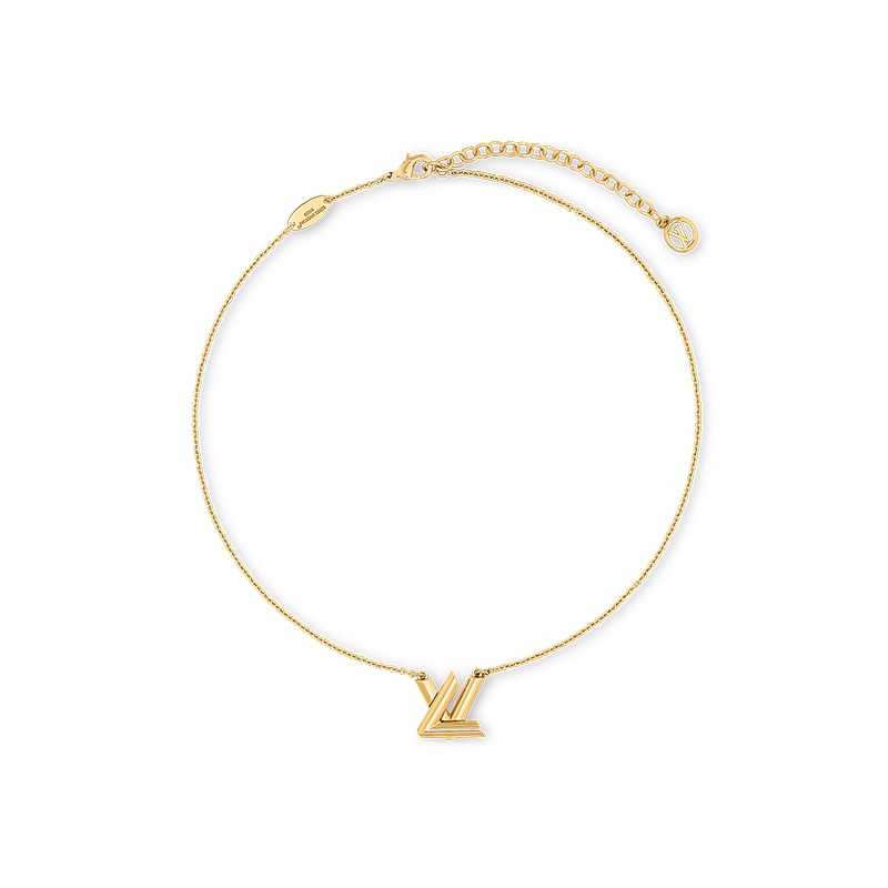 商品Louis Vuitton|【现货】路易威登 GO-14系列 女士金色金属Logo项链M01729,价格¥3866,第3张图片详细描述