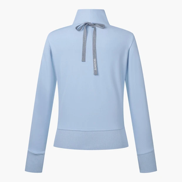 商品【预售商品15天发货】 DESCENTE|GOLF女性高领半拉链长袖T恤适合层搭 DP12WFTL24-LBLG,价格¥1025,第14张图片详细描述