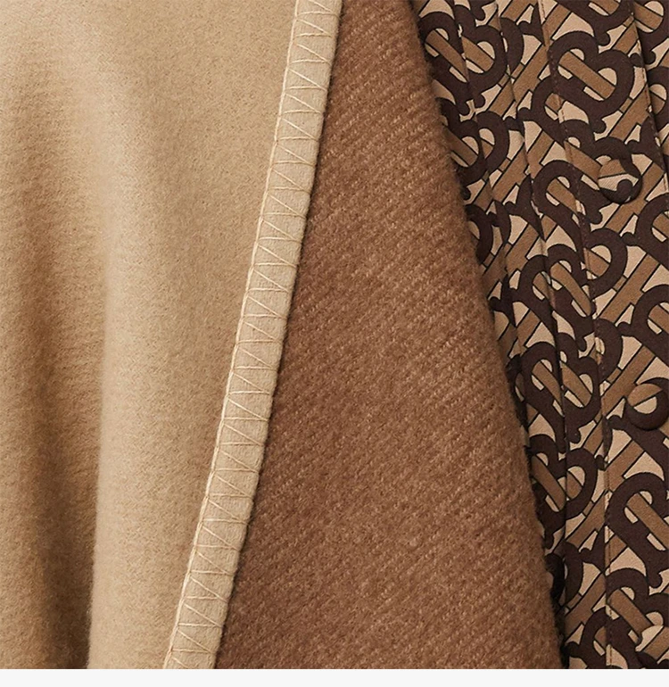 商品[国内直发] Burberry|Burberry 博柏利 女士格纹装饰羊毛混纺披肩 8025563,价格¥10586,第7张图片详细描述