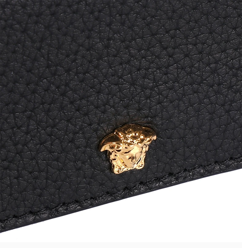 商品[国内直发] Versace|VERSACE 男士黑色小牛皮短款钱夹  DPN2467-DGOV2-D41OH,价格¥778,第9张图片详细描述
