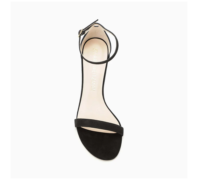 商品Stuart Weitzman|STUART WEITZMAN 女士黑色中跟凉鞋 S2301-BLK,价格¥1604,第6张图片详细描述