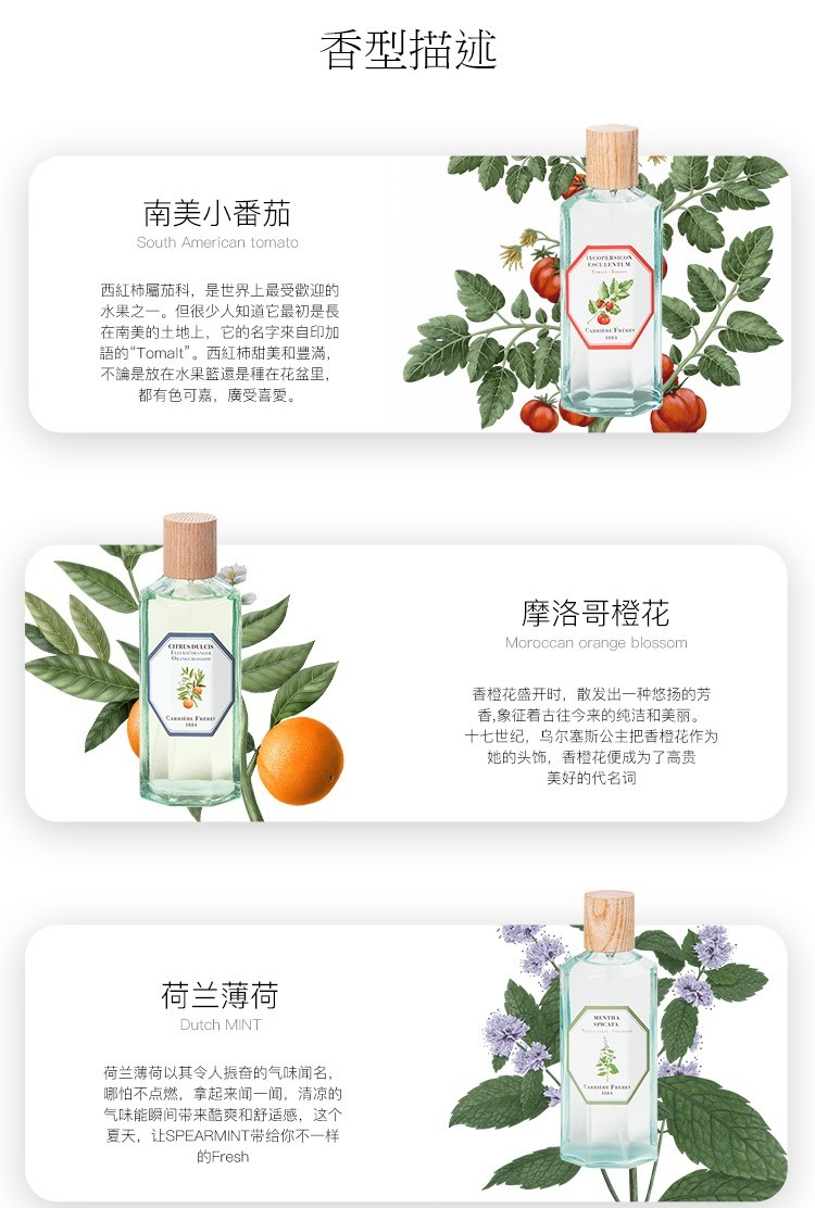 商品Carriere Freres|Carriere Freres 法国植物学家全系列香氛喷雾200ml,价格¥475,第7张图片详细描述