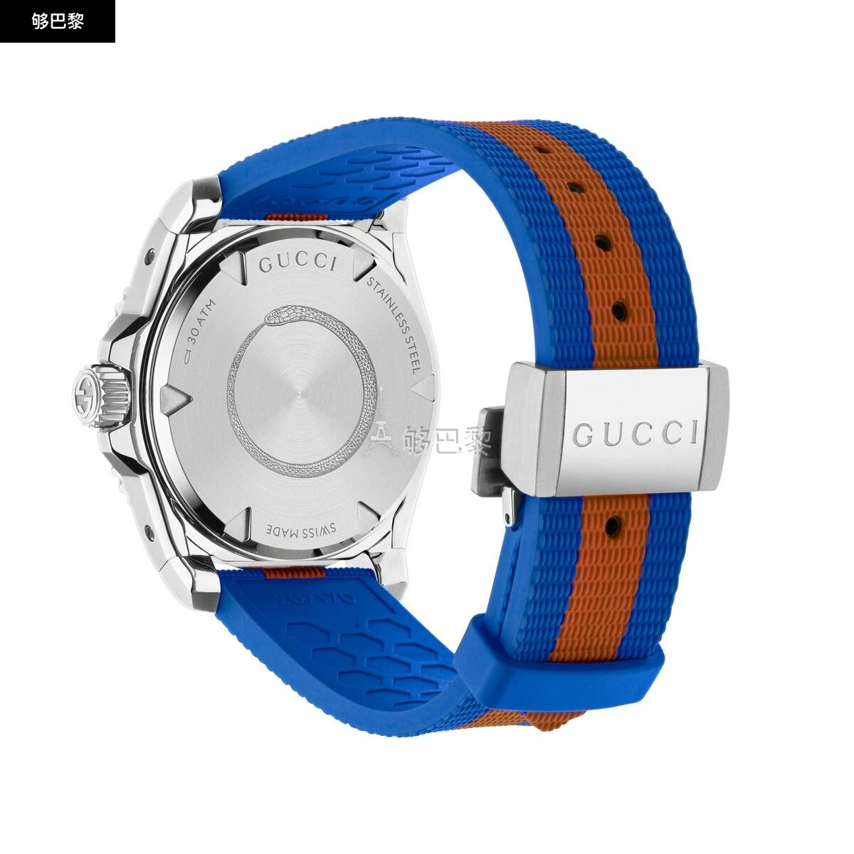 商品Gucci|【预售】 古驰 25春夏 男士 腕表 GUCCI DIVE系列腕表，40毫米 750542 IC4A0 8489 ,价格¥17147,第5张图片详细描述