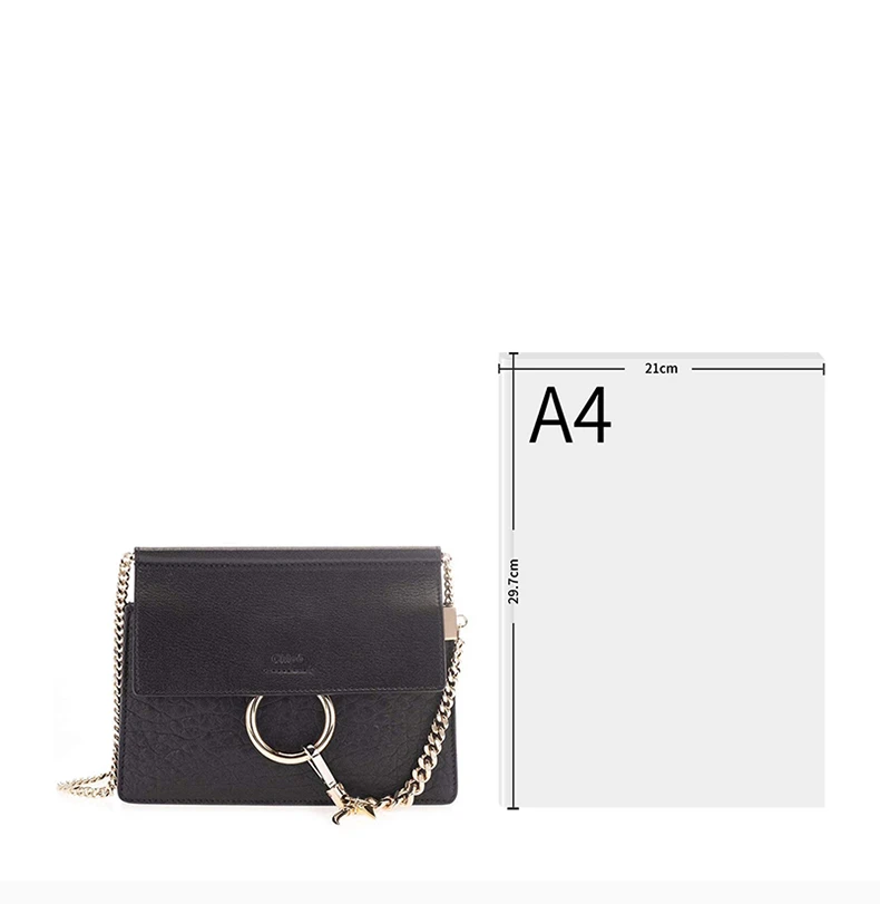 商品[国内直发] Chloé|CHLOE' 女士黑色小牛皮斜挎包 CHC20SS202-C27-001,价格¥8490,第4张图片详细描述