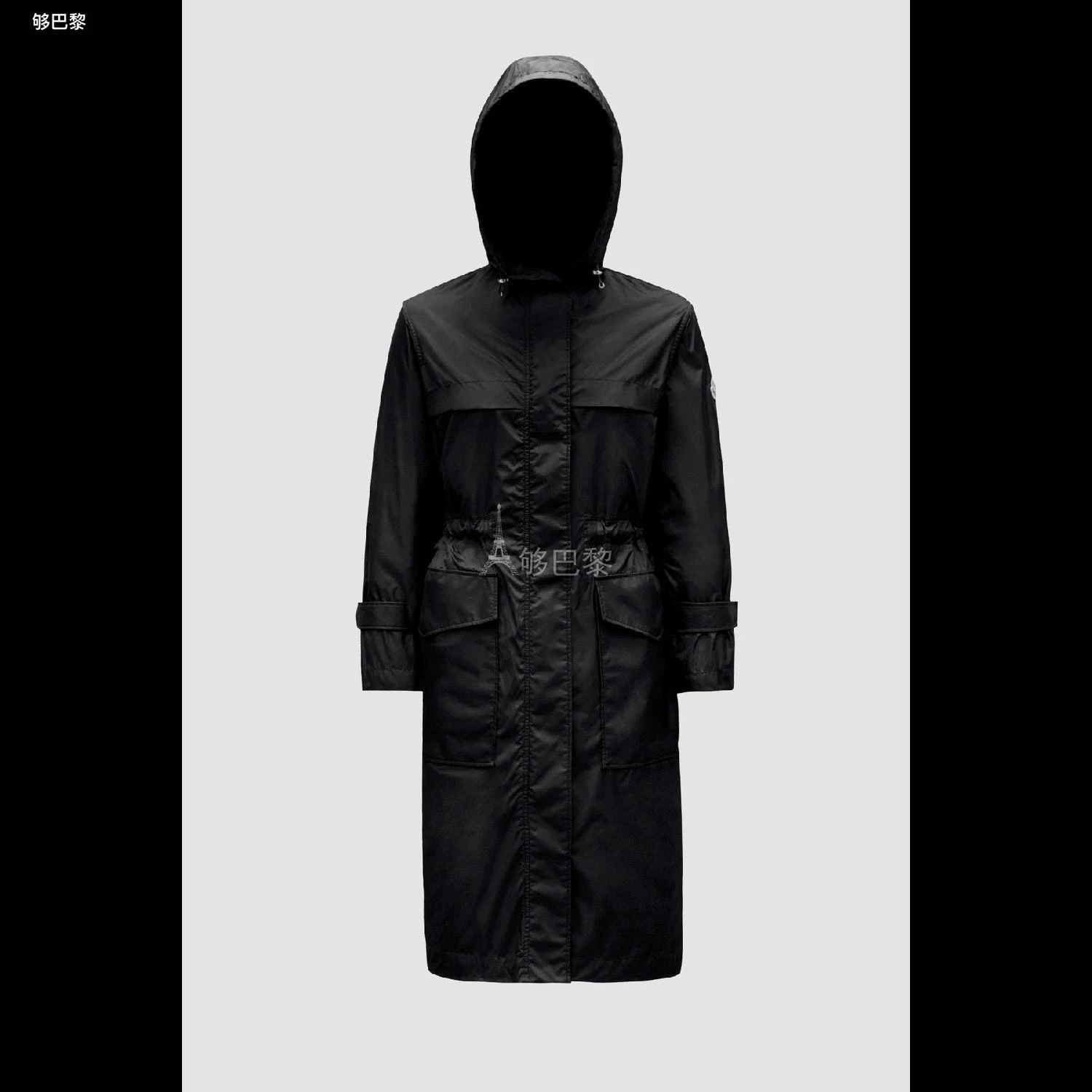 商品Moncler|包邮包税【预售7天发货】 MONCLER盟可睐 24春夏 女士 大衣 HIENGU RAIN COAT J10931C00018539YH999,价格¥8323,第5张图片详细描述