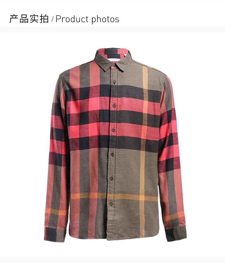 商品[国内直发] Burberry|BURBERRY 格纹男士衬衫 3930299,价格¥2252,第4张图片详细描述