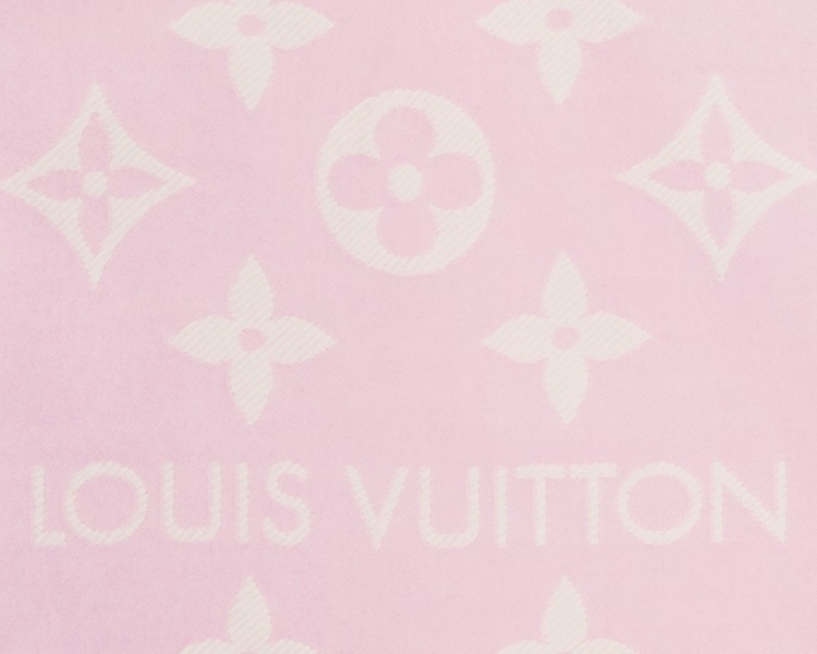 商品Louis Vuitton|Louis Vuitton 路易威登粉色羊毛提花织纹围巾M77729,价格¥7190,第3张图片详细描述