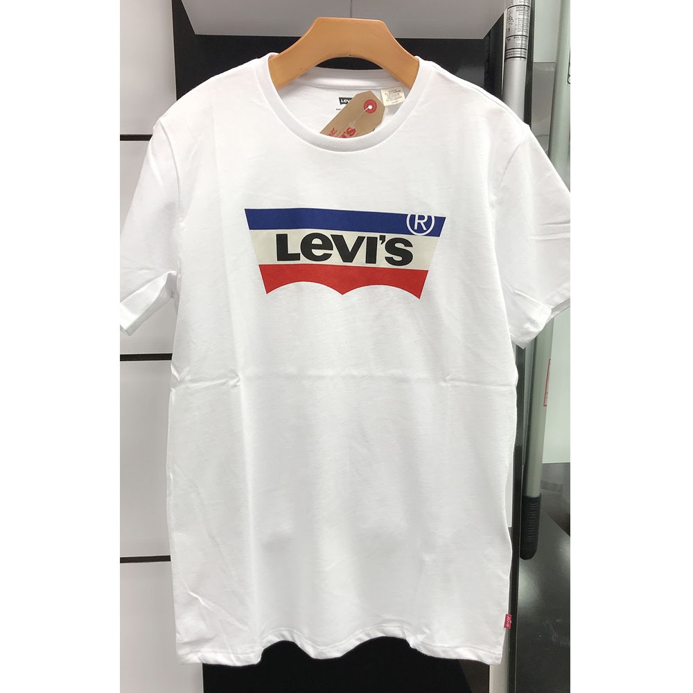 商品Levi's|包邮｜李维斯男式白色100%全棉LOGO印花短袖 圆领T恤 54914-0020（预计 1 周发货）【Z洛杉矶直发】,价格¥204,第7张图片详细描述