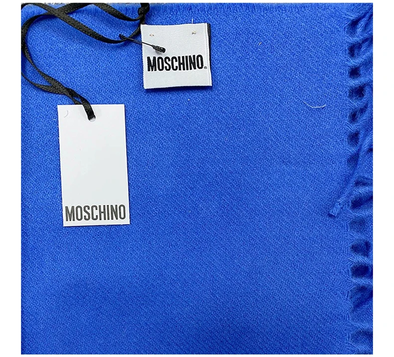 商品Moschino|MOSCHINO 蓝色中性围巾 50124-M5293-012,价格¥306,第7张图片详细描述