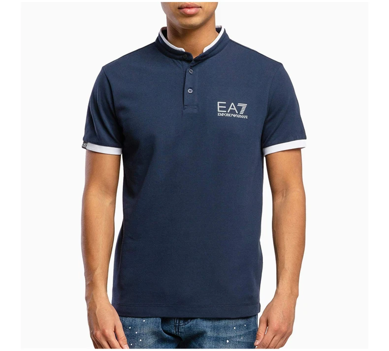 商品Emporio Armani|EMPORIO ARMANI 男海军蓝色男士POLO衫 3HPT20-PJ04Z-1554,价格¥293,第3张图片详细描述