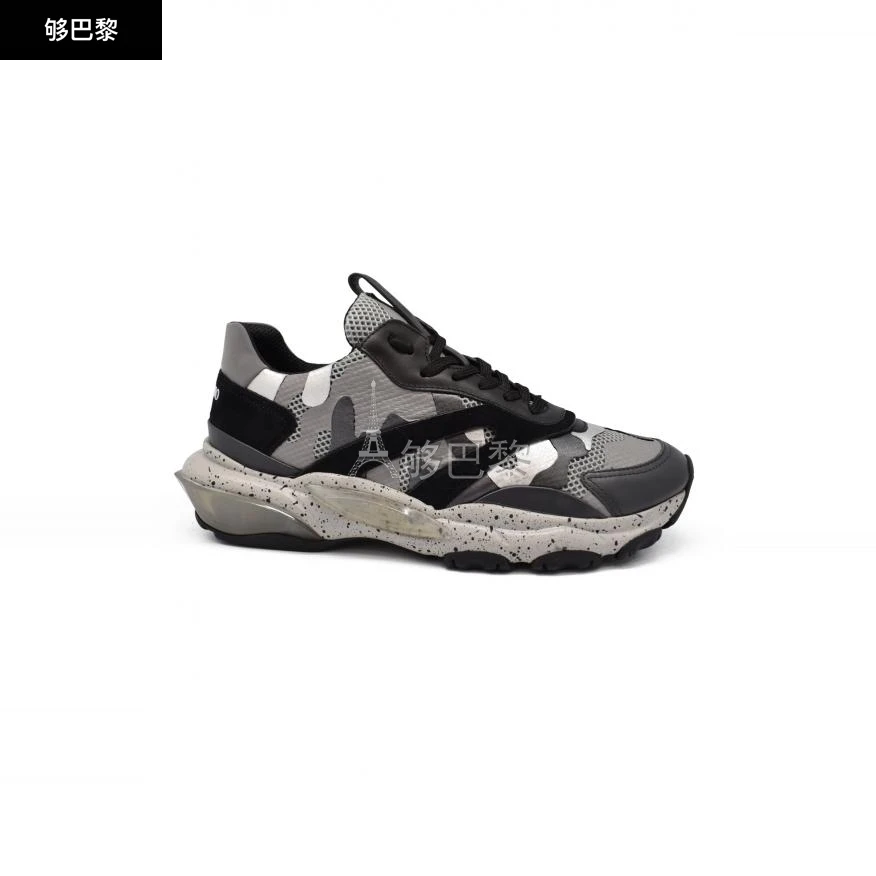 商品Valentino|【特惠6.6折】【预售】 男士 休闲运动鞋 Bounce Camouflage sneakers 3315 RY2S0B05SJH 31L ,价格¥4482,第4张图片详细描述