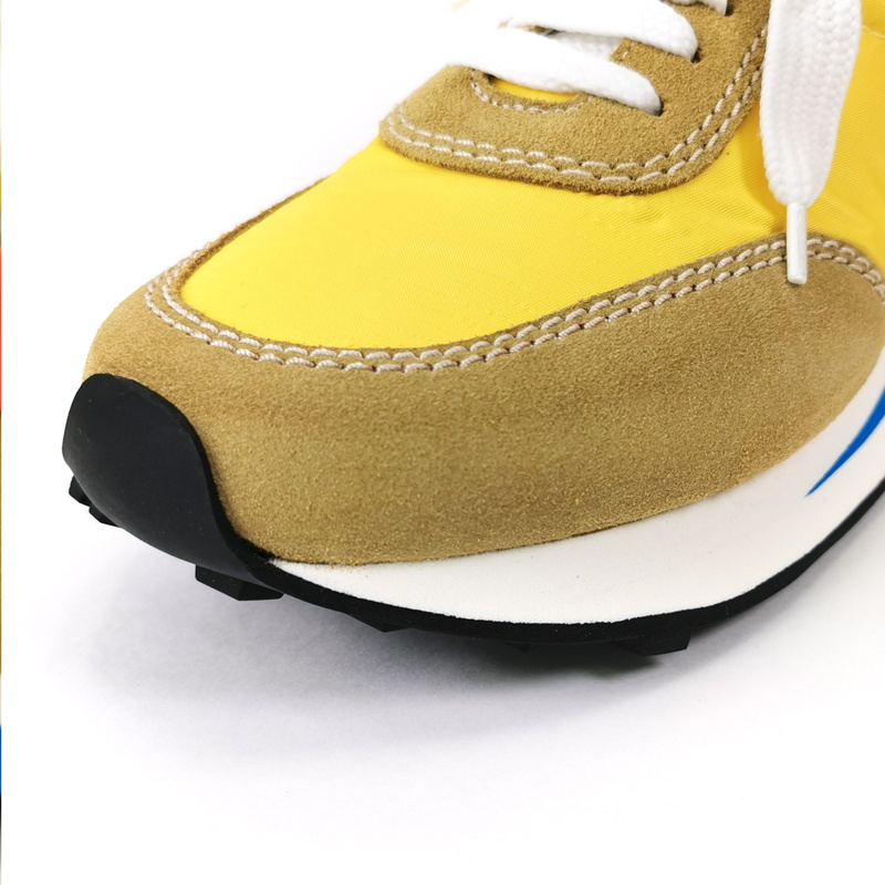 商品Marni|MARNI 女士黄棕拼色休闲风格麂皮混纺面料运动鞋 SNZW006402-P2970-ZL957,价格¥1986,第7张图片详细描述