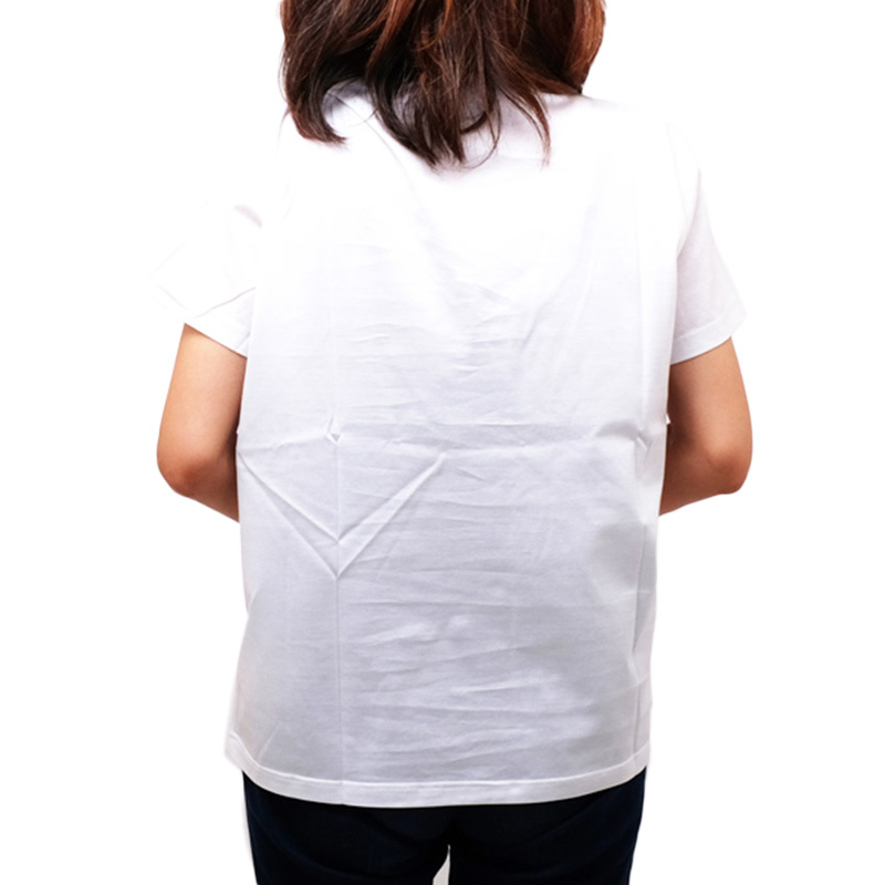 商品Moncler|Moncler 盟可睐 女士白色棉质短袖 8063700-8390X-001,价格¥1601,第6张图片详细描述