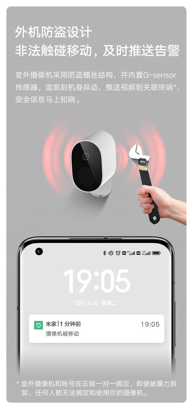 商品[国内直发] XIAOMI|小米室外摄像机 电池版 低功耗 手机查看 家用 无线监控摄像头 1080P 看家 智能夜视 人形侦测 对讲变声,价格¥427,第12张图片详细描述