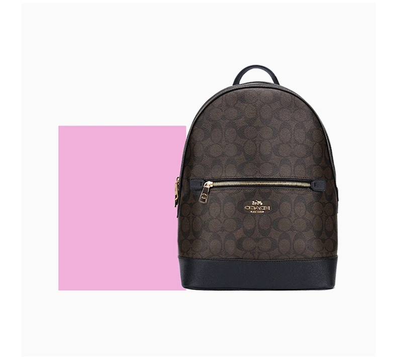 商品[国内直发] Coach|Coach 棕色印花中性双肩包 C5679IMAA8,价格¥1666,第8张图片详细描述