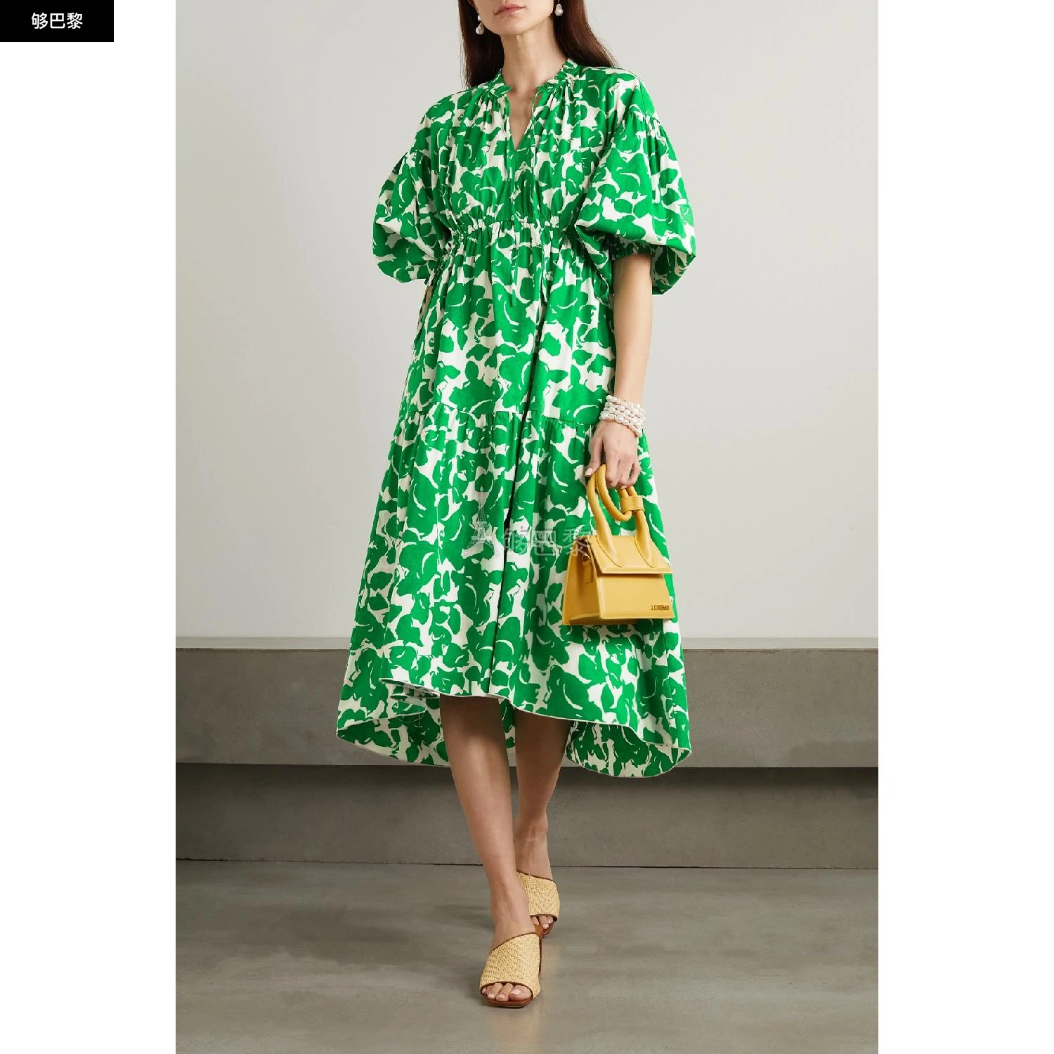 商品Diane von Furstenberg|包邮包税【预售7天发货】 DIANE VON FURSTENBERG 24春夏 女士 连衣裙 Artie 印花棉质混纺中长连衣裙 1647597309096783 DVFDL2R010FLNTG ,价格¥2484,第4张图片详细描述