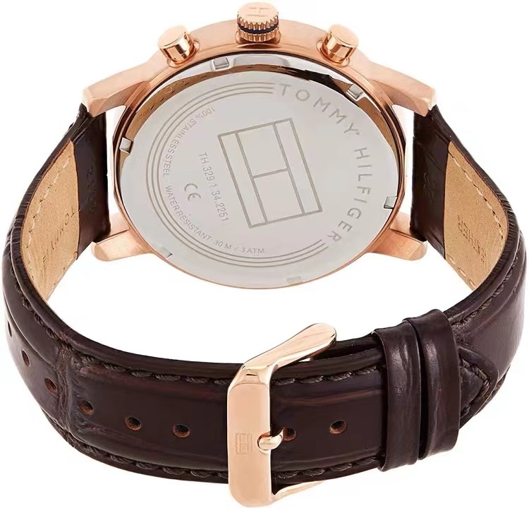 商品[国内直发] Tommy Hilfiger|tommy hilfiger汤米手表多功能星期日历石英表商务休闲防水男表,价格¥576,第9张图片详细描述
