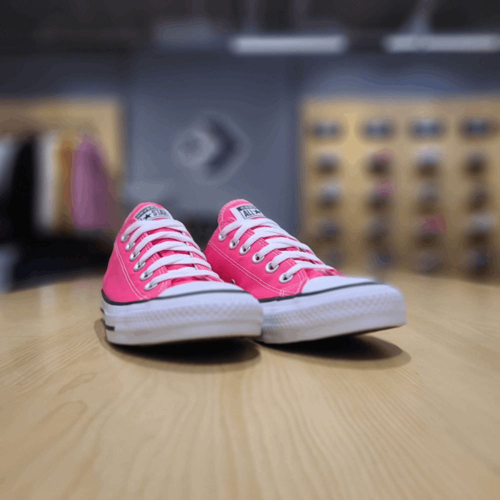 商品【预售商品15天发货】 Converse|【韩国直邮|包邮包税】匡威 CHUNK TAYLOR ALL STAR SEASONAL 颜色 超级粉色 低腰 帆布鞋 CTAS OX HYPER PINK 170157C,价格¥404,第3张图片详细描述