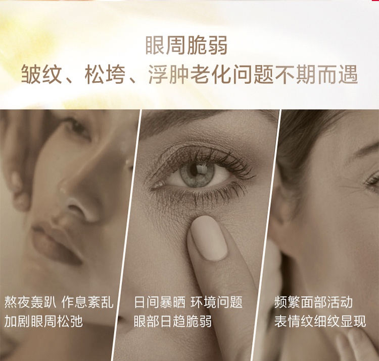 商品[国内直发] Shiseido|资生堂（SHISEIDO）悦薇智感紧塑眼霜15ml 紧致提拉平抚细纹提亮眼周,价格¥594,第1张图片详细描述