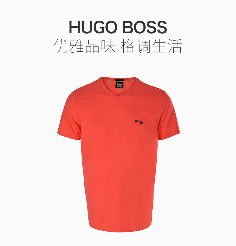 商品Hugo Boss|Hugo Boss 雨果博斯 男士短袖T恤 TEEVN-6415-641,价格¥484,第3张图片详细描述