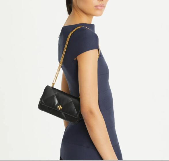 商品Tory Burch|汤丽柏琦女款Kira 菱格形绗缝迷你翻盖肩背斜挎包 （香港仓发货）,价格¥2121,第11张图片详细描述