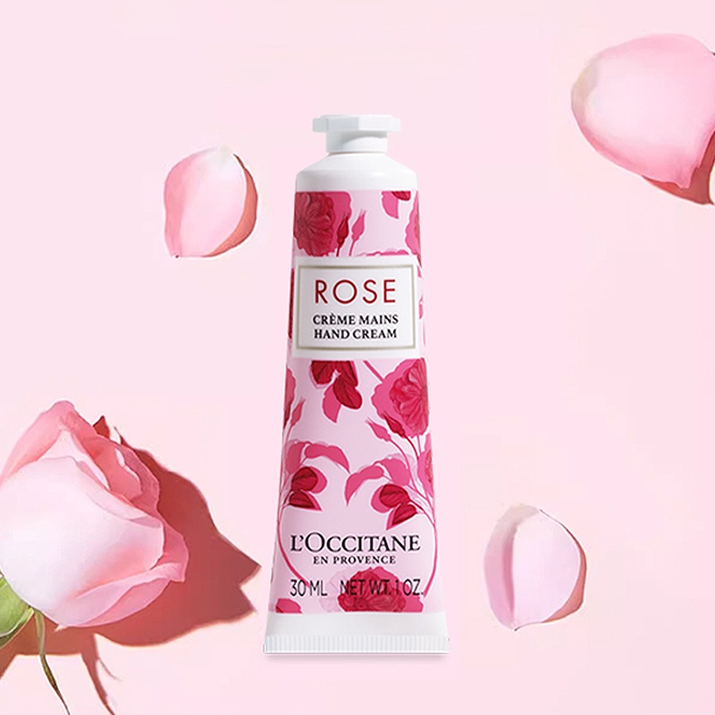 商品L'Occitane|L'Occitane 欧舒丹新款玫瑰护手霜30ml 花香调,价格¥100,第2张图片详细描述